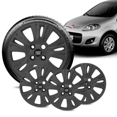 Imagem de Jogo 4 Calota Palio Essence aro 13 2014 a 16 Grafi Fosc Pret
