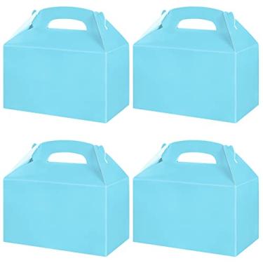 Imagem de Caixas de lembrancinhas sólidas para festa (azul claro)