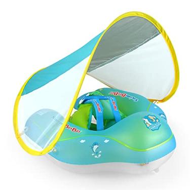 Imagem de ERYUE flutuador de piscina para bebês,Bóia de natação inflável para bebês Anel de bóia de natação para bebês Bonito bóia de piscina para bebês Brinquedos de piscina para 3 a 24 meses para bebês menino