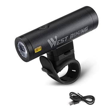 Imagem de Luz de bicicleta de liga de alumínio brilhante 500 lúmens USB luz de bicicleta recarregável à prova d'água luz de bicicleta de estrada ciclismo lâmpada de segurança