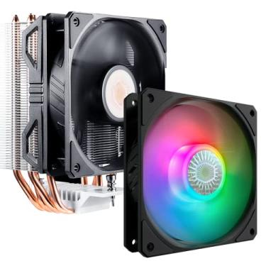 Imagem de Cooler Master Resfriador de ar de CPU Hyper 212 EVO V2, Ventilador SickleFlow 120 V2 PWM empacotado com SickleFlow 120 V2 ARGB