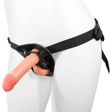 Imagem de Cinta Peniana Ajustável com Pênis Realístico Ares 15 x 4cm Bege