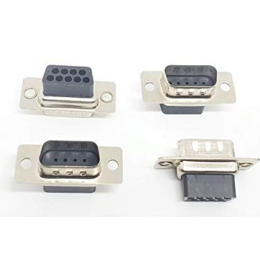Imagem de Pc Accessories - Conectores Pro DB9 macho D-sub conector tipo crimpagem, 10 peças PK sem pino