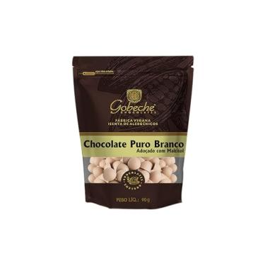 Imagem de Gotas Chocolate Branco Gobeche - Adoçado com Maltitol e Stevia - 90g