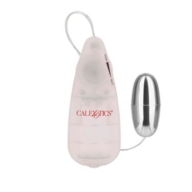 Imagem de CalExotics Vibrador Slim Teardrop Bullet, controle fino e fácil e vibrações poderosas de várias velocidades para casal, brinquedo sexual adulto - transparente