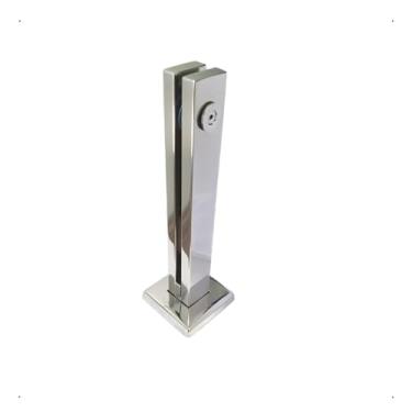 Imagem de Torre de Aço Inox 304 de 30cm com Pino para Guarda Corpo e Sacada de Vidro