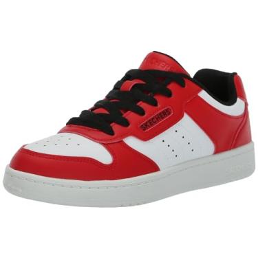 Imagem de Skechers Tênis Quick Street para meninos, Vermelho/branco., 2 Little Kid