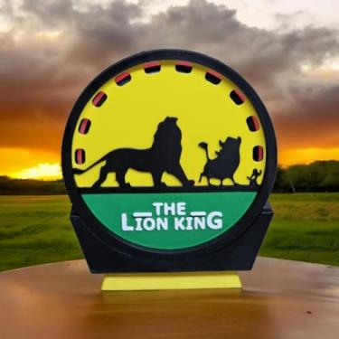 Imagem de Suporte Alexa Echo Dot 3 Rei Leão, Timão e Pumba- Escultura, Presente, decoração, musica Amazon