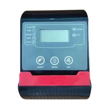 Imagem de Colaxi Monitor velocímetro pedômetro para caminhar display lcd digital medidor de freqüência cardíaca para cintura moldar máquina bicicletas passo máquina