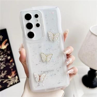 Imagem de Para samsung galaxy s24 s23 ultra s22 plus s21 s20 fe a05 a73 a54 a55 a25 a15 nota 20 glitter capa, branco, para samsung s22ultra