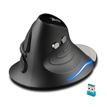 Imagem de F-17 Vertical Mouse 2.4z Wirel Gang Mouse 6 Teclas Ergonoc Optical Ce com 3 DPI Ajustáveis para PC Laptop