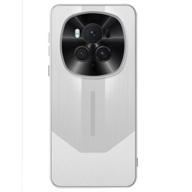 Imagem de LTLMYDAM Capa moderna para Honor Magic 6 Pro/6, capa escovada à prova de choque, leve, ultrafina, borda macia, capa de couro executivo, branca, 6Pro