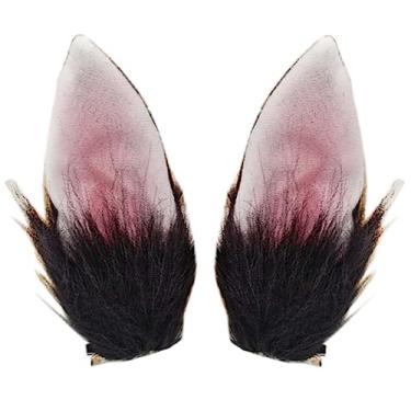 Imagem de ZCYYYS Grampo de cabelo de orelha de coelho para cosplay de Páscoa, Halloween, acessórios de cabelo TSFJ37 (preto)