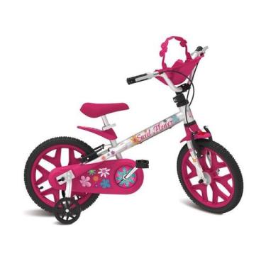 Imagem de Bicicleta Infantil Aro 16 Sweet Flower Pro Bandeirante 3077 - Bandeira