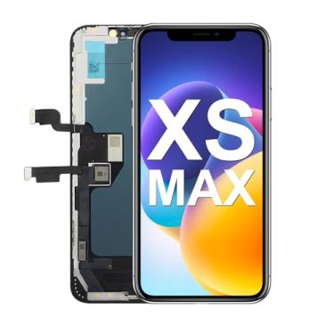 Imagem de Para iPhone Xs Max Screen Replacement,Atacado Full HD LCD Display COF 3D Touch Digitalizador Assembléia com adesivo à prova d'água, para (Modelos A1921, A2101, A2102, A2103, A2104) 6,5 polegadas sem