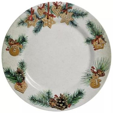 Imagem de Conjunto C/6 Prato Raso Gingerbread