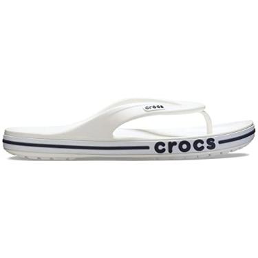 Imagem de Chinelo crocs bayaband flip white/navy - 44