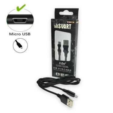 Imagem de Cabo Micro Usb 1m V8 3.0 Tablets, Celulares, Gps, Etc...  - SVART