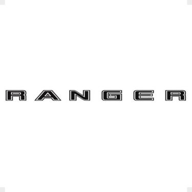 Imagem de Faixa Traseira Compatível Com Ranger 2020/ Adesivo Preto - SPORTINOX, 