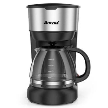 Imagem de Cafeteira Elétrica Amvox ACF 227 Inox/Preta 18 Xícaras - 127V, Unica, 