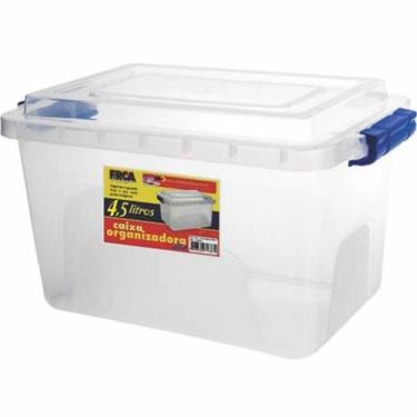 Imagem de Caixa Organizadora  Multiuso Alta 4,5 Litros Transparente 1375 Ercapla
