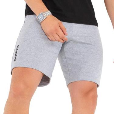 Imagem de Bermuda Basica de Moletom Masculina Griffa - Griffa Sports, M, Mescla