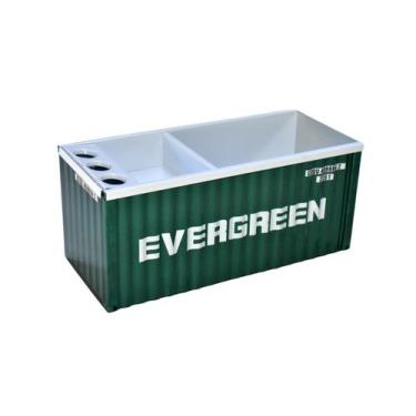Imagem de Organizador de mesa conteiner em metal - evergreen - C-SCHIMITH