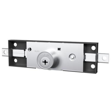 Imagem de Fechadura 1201 Tetra Cor Preto Fosco Para Porta de Enrolar E Para Port