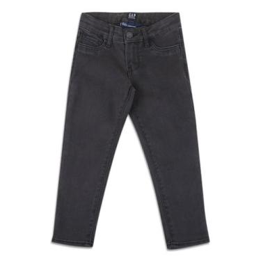 Imagem de Calça Jeans Infantil GAP Fashion Menina, Preto, 6A