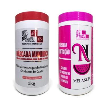 Imagem de Kit Hidratação de Mandioca Óleo de Argan + Nutrição de Melancia Coláge