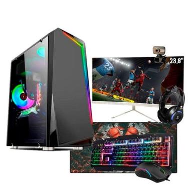 Imagem de Pc Gamer Bravus i7 GTX 1050 16GB Hd 1TB SSD 120GB Mon. 24" - Intel