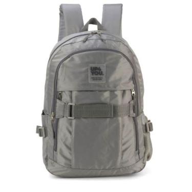 Imagem de Mochila Escolar Para Notebook Up4you MJ46604UP  - Luxcel, Prata