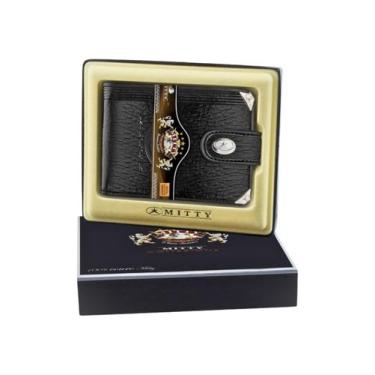 Imagem de Carteira Mitty Em Couro Preta   - M1F