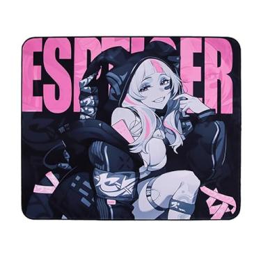 Imagem de EspTiger Mouse Pads Série Pioneer - Tang Dao (480 x 400 x 4 mm) Tamanho Padrão Grande FPS Gaming Mousepad - Rosa