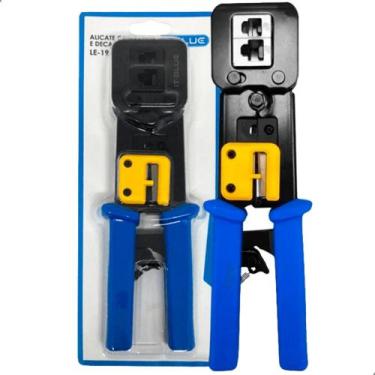Imagem de Alicate De Crimpar Multi Função Corta Ez Crimp Rj45 Rj11 R12 - Obx