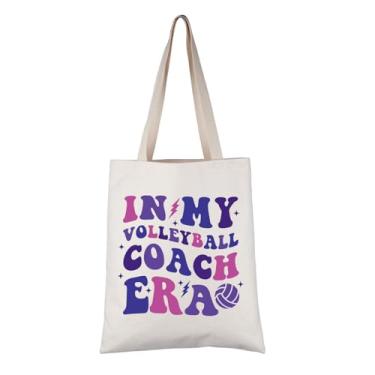 Imagem de VAMSII Volleyball Coach Appreciation Gift My Volleyball Coach Era, Bolsa de mão para amantes de vôlei, presente de vida do treinador, My Volleyball Coach Era T, Large