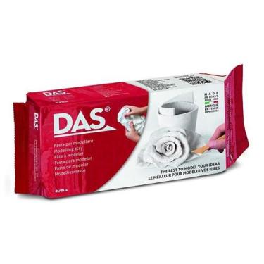 Imagem de Massa de modelar cerâmica fria das escultura branca 500g