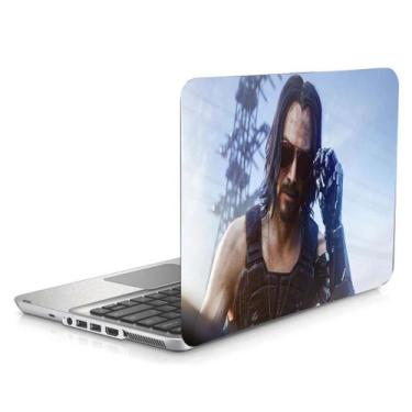 Imagem de Skin Adesivo Protetor para Notebook 14" Wide Cyber Punk 2077 Johnny Si