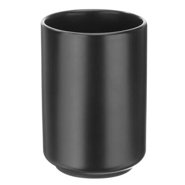 Imagem de HARFINGTON Xícaras de chá de cerâmica japonesa 227 g/240 ml, cor lisa, simples, sem alça, canecas de chá de cerâmica fosca, vidro fosco, copo cilíndrico para chá matcha, vinho, chá preto, café,