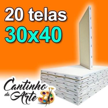 Imagem de Tela para Pintura 30x40 - 20 unidades - Cantinho da Arte