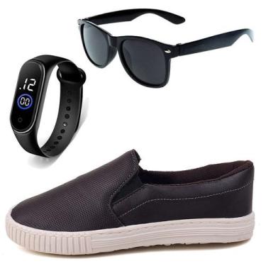 Imagem de Sapatilha Infantil Sapatenis Tenis Calce Facil Casual Social LIGHT + O