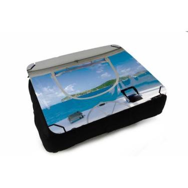Imagem de Almofada Bandeja para Notebook Laptop Náutico Oceania Praia Mar - Delu