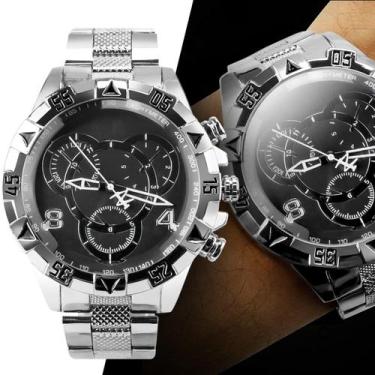 Imagem de Relógio Masculino aço inox prova agua garantia original - Orizom