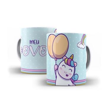 Imagem de Caneca Porcelana Unicórnio Frase Engraçada + Caixinha - RYLLO