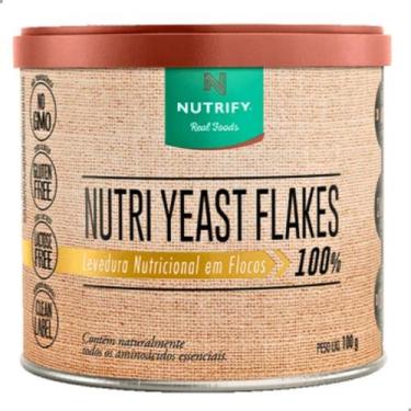 Imagem de Nutri Yeast Flakes 100% Levedura em Flocos 100g Nutrify, Neutro