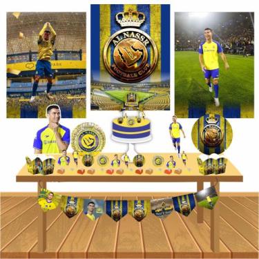Imagem de Kit Festa Infantil Menino Al Nassr Decoração Lembrancinha - Cg Mimo Ki