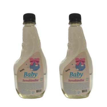 Imagem de 2 Água de Tecido Refil 500ml Facilitador Para Passar Roupa Perfumar Ma