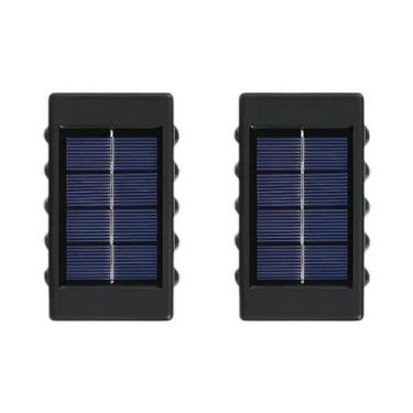 Imagem de Lâmpada de Parede Solar com 10 LEDs - À Prova D'Água para Área Externa