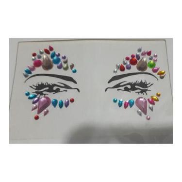 Imagem de Adesivo Carnaval Pedras Tipo Strass Rosto Maquiagem - BLF