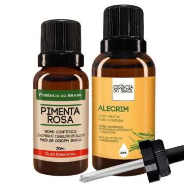 Imagem de Kit Óleo Essen. Pimenta Rosa 20ml + Vegetal de Alecrim 30ml - Essência